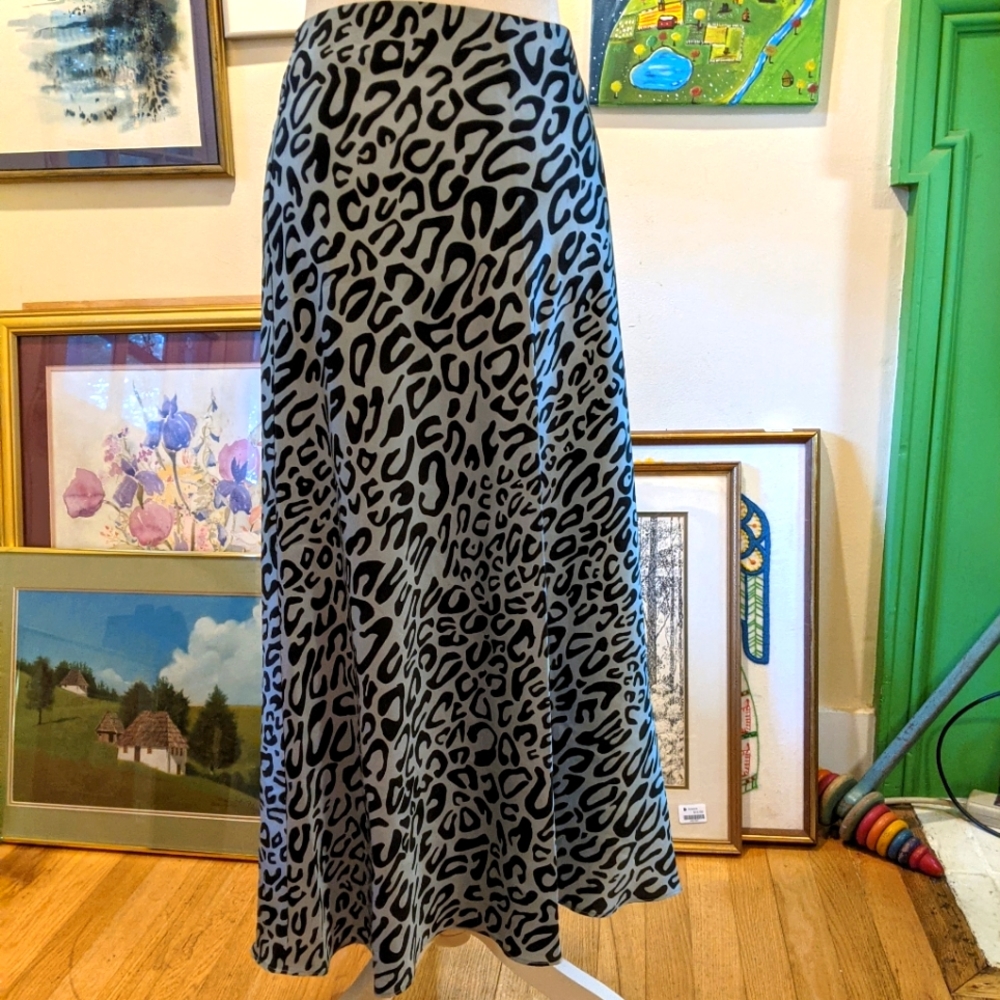 NWT Rebecca Minkoff Skirt | Light-blue Leopard Skirt 0